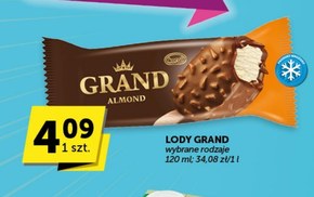 Koral Grand Lody waniliowe w mlecznej czekoladzie z migdałami 120 ml niska cena