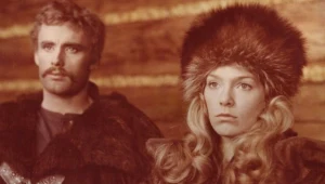 Daniel Olbrychski i Małgorzata Braunek w filmie Jerzego Hoffmana "Potop"