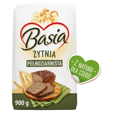 Basia Mąka żytnia pełnoziarnista typ 2000 900 g - 0