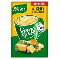 Knorr Gorący Kubek Zupa 4 sery z grzankami 17 g