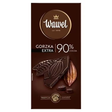 Wawel Czekolada extra gorzka 90 % cocoa 90 g - 0