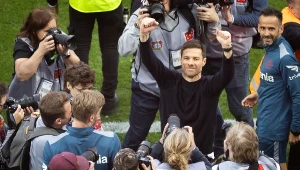 Xabi Alonso po meczu z Werderem Brema, którym Bayer zapewnił sobie tytuł mistrzowski