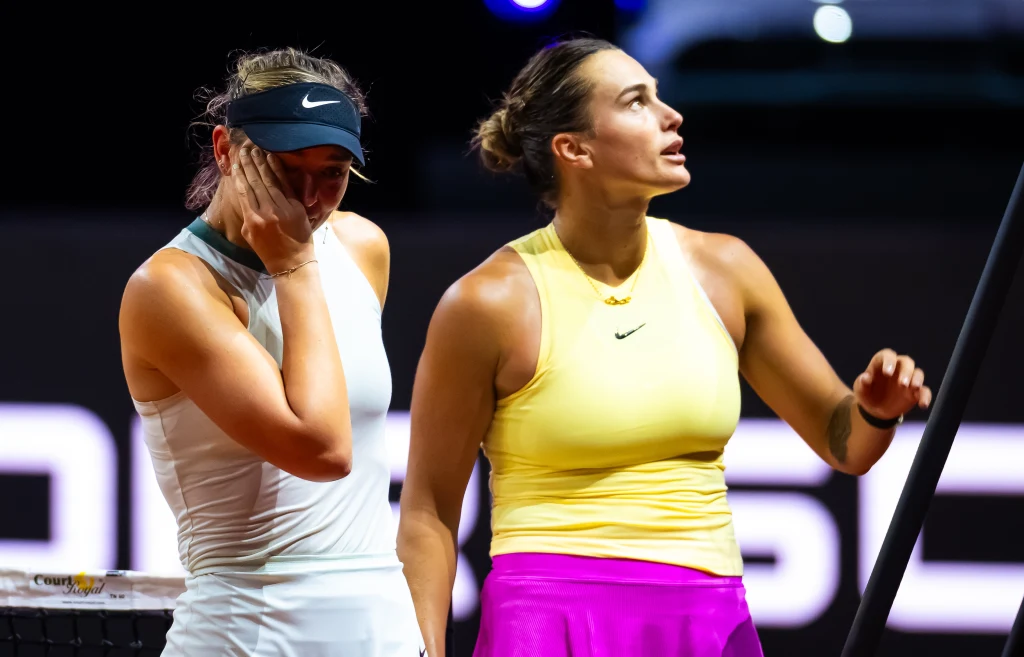 Paula Badosa i Aryna Sabalenka, WTA Stuttgart 2024 Paula Badosa i Aryna Sabalenka, WTA Stuttgart 2024