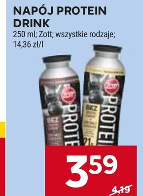 Zott Protein Drink Napój mleczny czekolada 250 ml niska cena