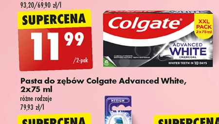 Pasta do zębów Colgate Advanced White Charcoal z aktywnym węglem 2x75ml