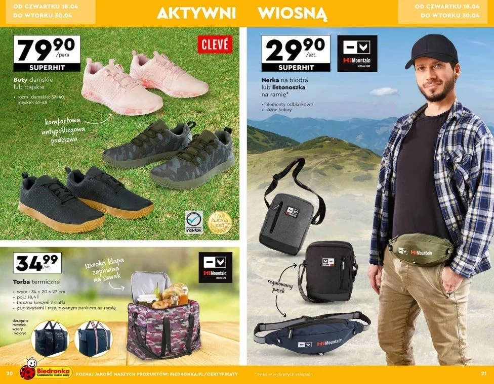 Biedronka oferuje produkty od marki HiMountain!