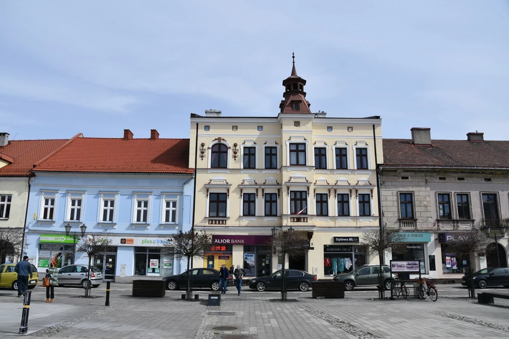 Rynek w Oświęcimiu.