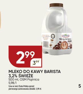 Piątnica Mleko do kawy 0,5 l niska cena