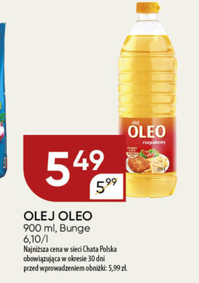 Oleo Olej rzepakowy 0,9 l niska cena