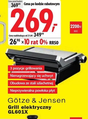 Grill elektryczny Götze & Jensen niska cena
