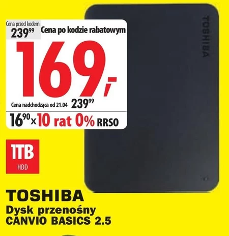 Dysk zewnętrzny Toshiba