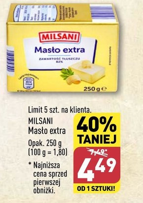 Masło Milsani niska cena