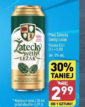 Žatecký Světlý Ležák Piwo jasne pełne 500 ml niska cena