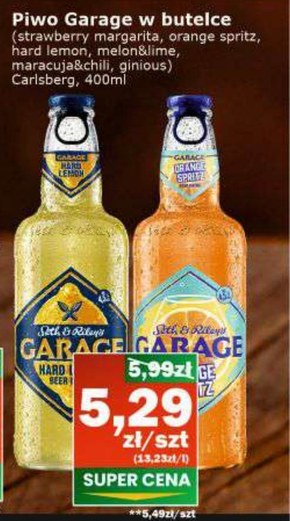 Seth & Riley's Garage Mix piwa i napoju o smaku cytrynowym 400 ml niska cena