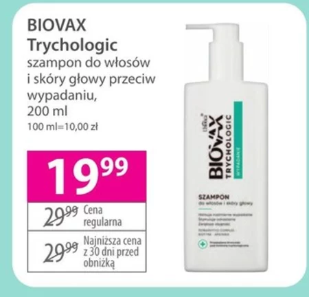 Biovax Trychologic szampon wypadanie, 200 ml