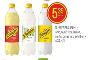 Schweppes Mojito Bezalkoholowy napój gazowany 0,85 l niska cena