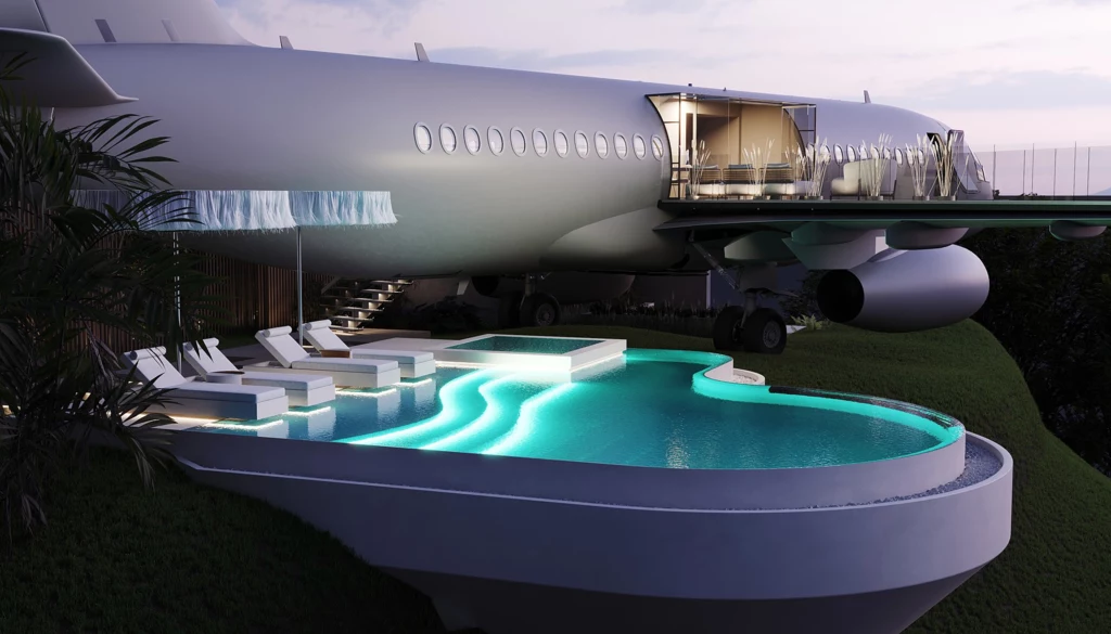 Private Jet Villa w Boeingu 737