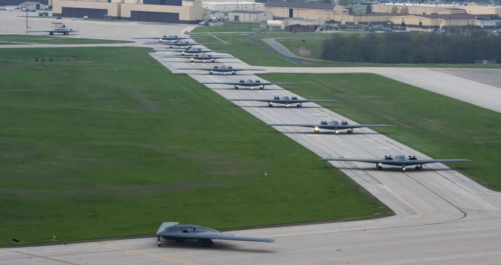 Bombowce B-21 Spirit podczas ćwiczeń Spirit Vigilance 24