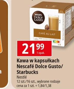 Nescafé Dolce Gusto Café au Lait Kawa w kapsułkach 300 g (30 x 10 g) niska cena