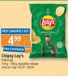 Lay's zielona cebulka 130 g - Chipsy ziemniaczane niska cena