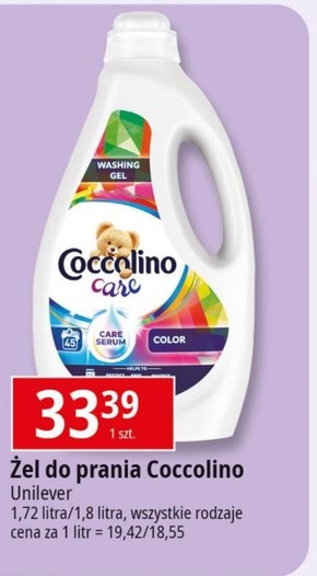 Coccolino Care Żel do prania kolorowych tkanin 1,8 l (45 prań) niska cena