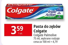 Colgate Triple Action Original Mint Pasta do zębów 75 ml niska cena