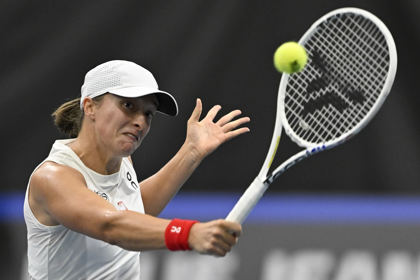 Iga Świątek w trakcie Billie Jean King