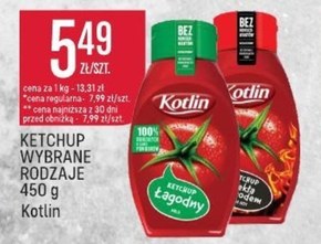 Kotlin Ketchup łagodny 450 g niska cena