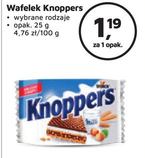 Knoppers Jogurt Wafelek mleczno-jogurtowy 25 g niska cena