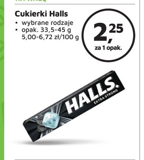 Halls Extra Strong Cukierki o smaku mentolowo-eukaliptusowym 33,5 g niska cena