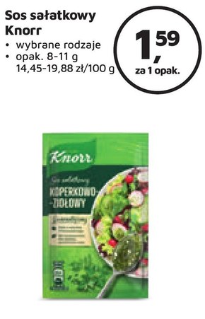 Knorr Sos sałatkowy koperkowo-ziołowy 9 g niska cena