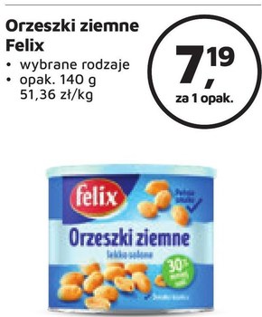 Felix Orzeszki ziemne prażone 140 g niska cena