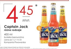 Captain Jack Jack on the Beach Piwo z napojem o smaku pomarańczy cytryny i grenadyny 400 ml niska cena