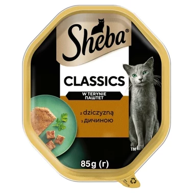 Sheba Classics Mokra karma dla dorosłych kotów w terynie z dziczyzną 85 g - 0