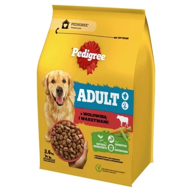 Pedigree Adult Sucha karma dla psów z wołowiną i warzywami 2,6 kg - 0