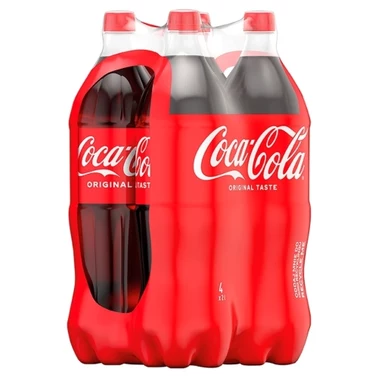 Coca-Cola Napój gazowany 4 x 2 l - 0