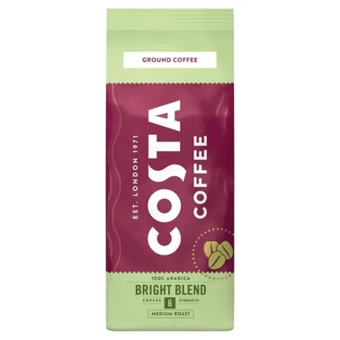 COSTA COFFEE Bright Blend Medium Roast Kawa palona mielona 200 g - 1