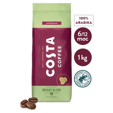 COSTA COFFEE Bright Blend Medium Roast Kawa ziarnista palona 1 kg - 0