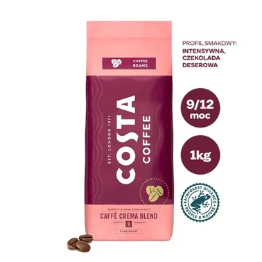 COSTA COFFEE Caffé Crema Blend Kawa ziarnista palona 1 kg - 0