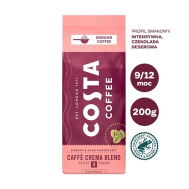 COSTA COFFEE Caffé Crema Blend Kawa palona mielona 200 g - 0