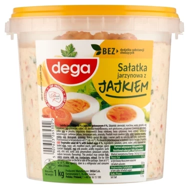 dega Sałatka jarzynowa z jajkiem 1 kg - 1