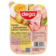 dega Sałatka z tuńczykiem jajkiem i ogórkiem 150 g