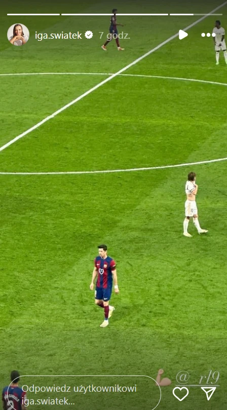 Iga Świątek była obecna na meczu Real Madryt - FC Barcelona