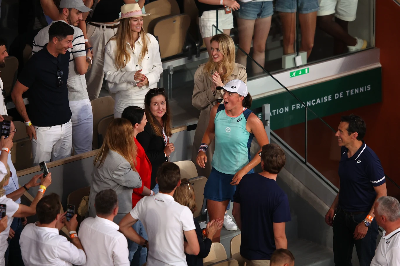 Robert Lewandowski i Iga Świątek, Roland Garros 2022