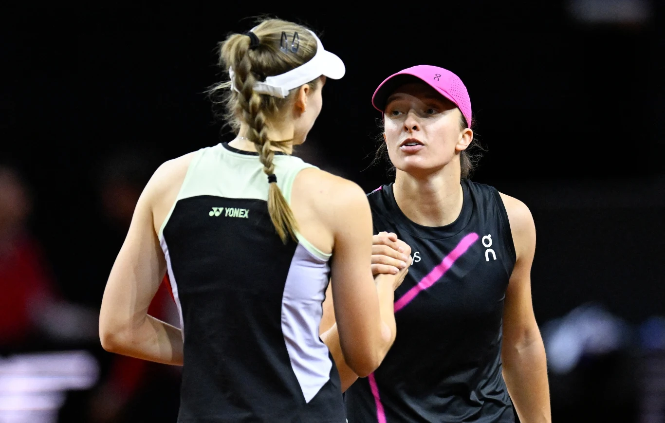 Jelena Rybakina i Iga Świątek, WTA Stuttgart 2024 Jelena Rybakina i Iga Świątek, WTA Stuttgart 2024