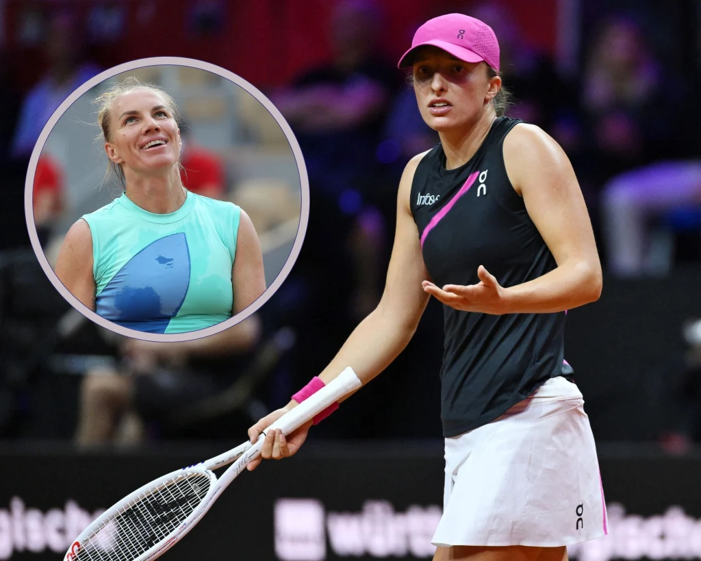 Iga Świątek i Swietłana Kuzniecowa (w ramce) Iga Świątek i Swietłana Kuzniecowa (w ramce)