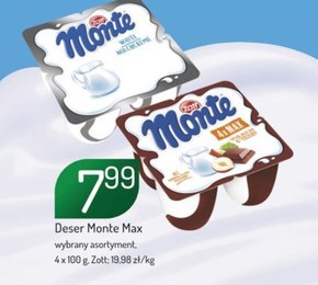 Zott Monte Deser mleczny z czekoladą i orzechami 400 g (4 x 100 g) niska cena