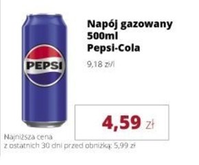 Pepsi Napój gazowany o smaku cola 500 ml niska cena