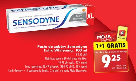 Sensodyne XL Daily Whitening Pasta do zębów z fluorkiem 100 ml