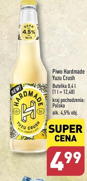 Hardmade Yuzu Lemon Piwo z lemoniadą o smaku cytryny i yuzu 400 ml niska cena